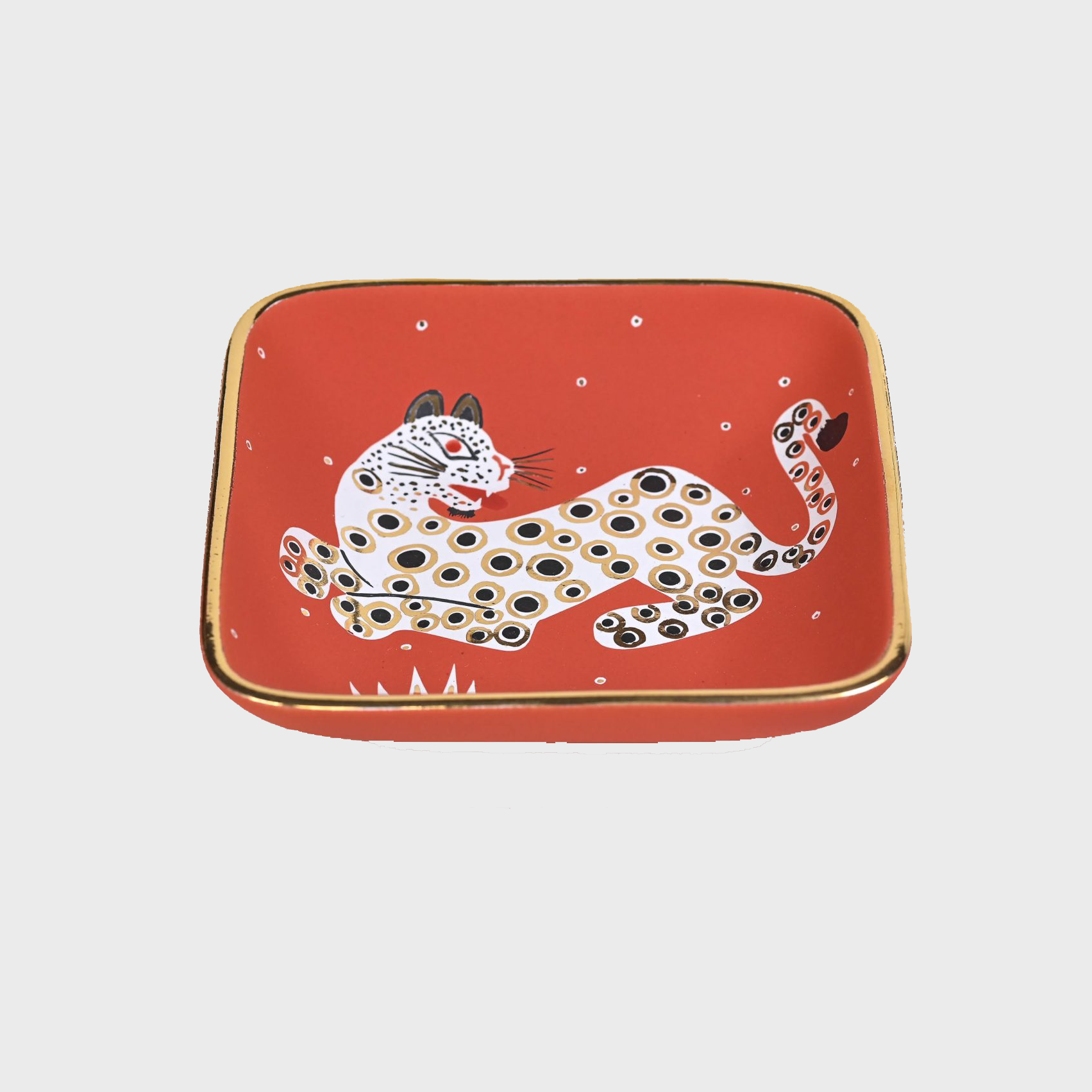 Medium Square Tray Leopard