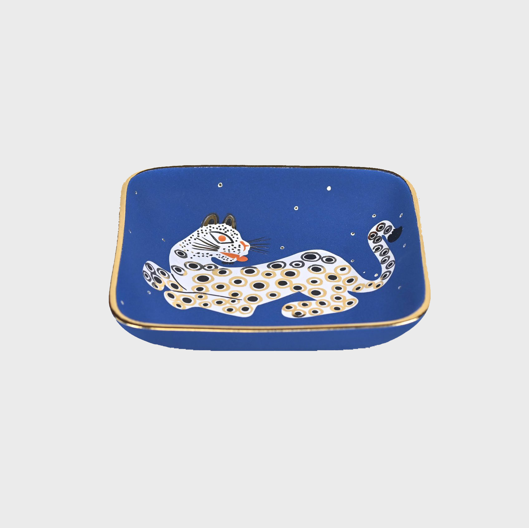 Medium Square Tray Leopard