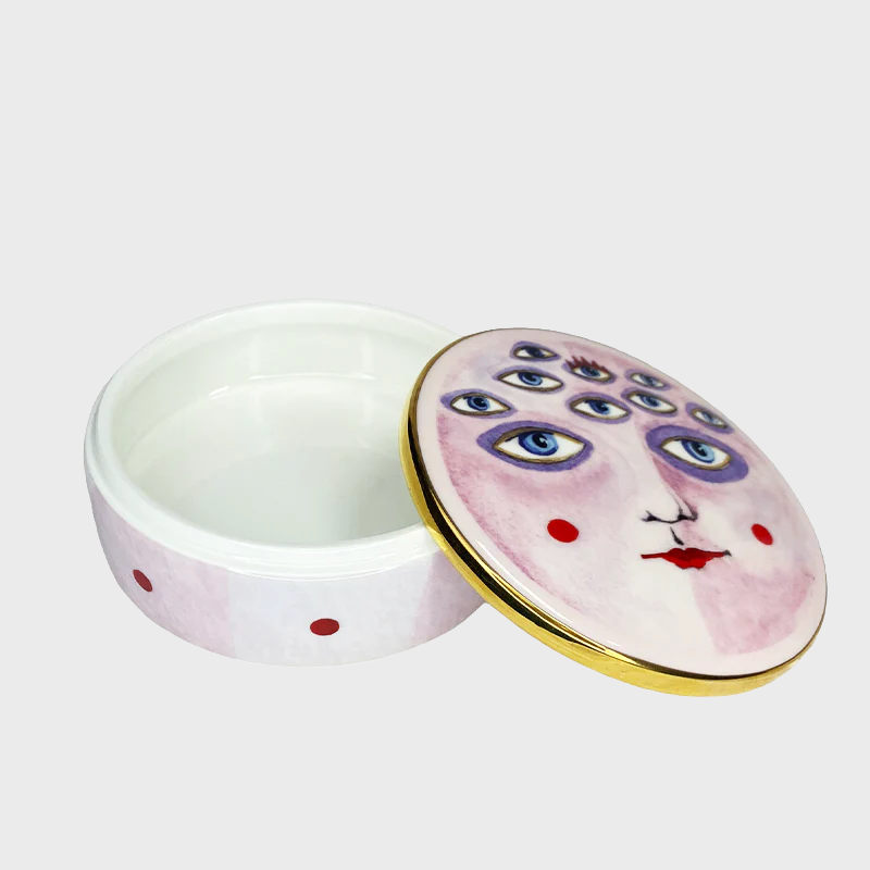 Moon Pie Ceramic Trinket Box