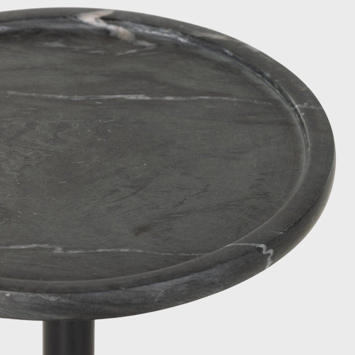 Viola Accent Table in Black Marble