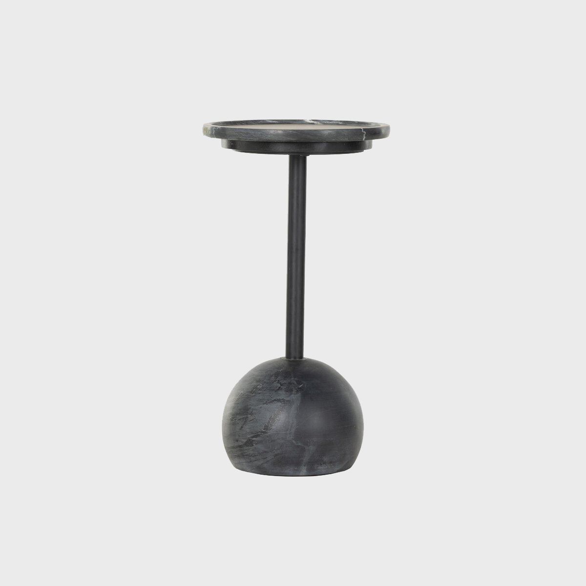 Viola Accent Table in Black Marble