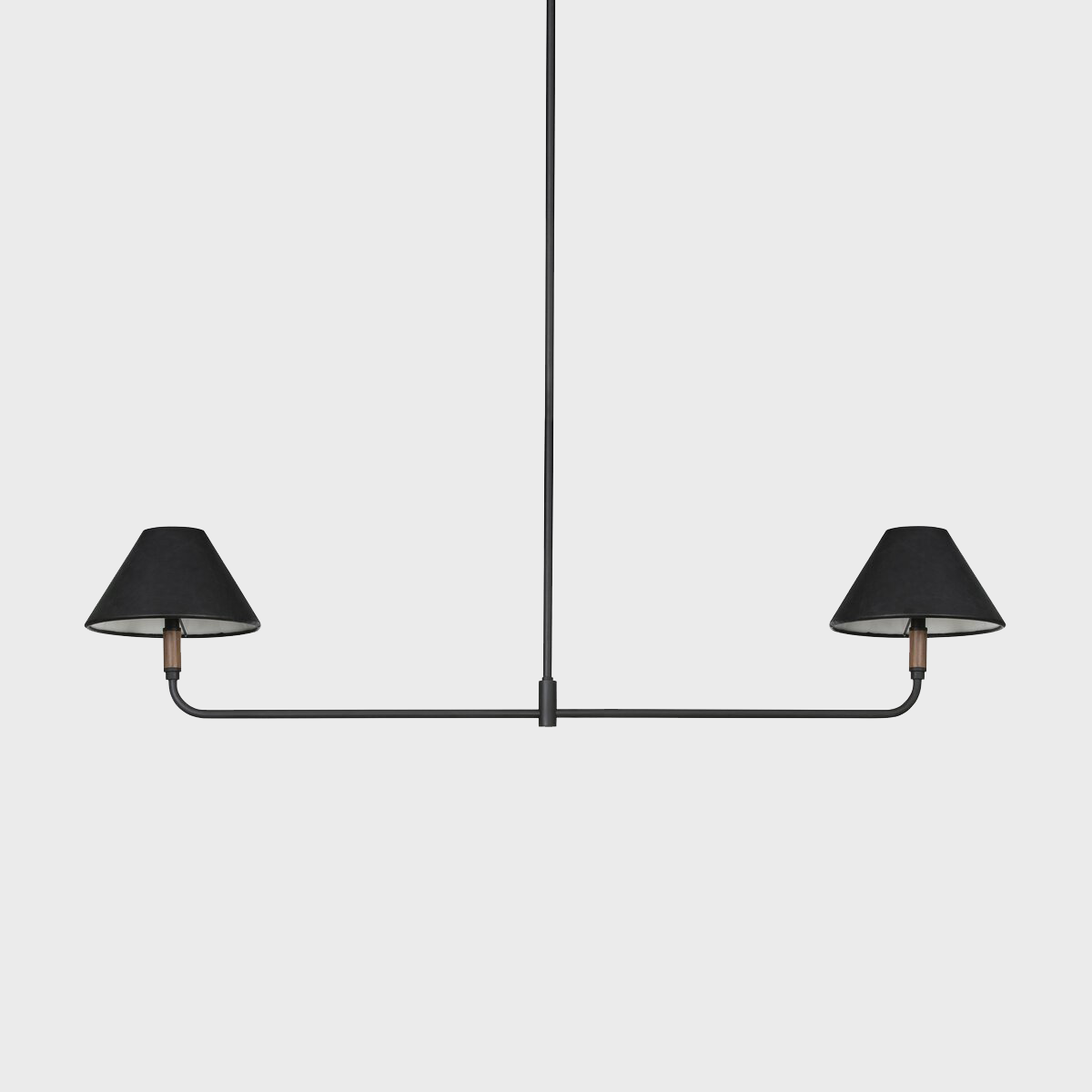 Cullen Linear Double Pendant-Black