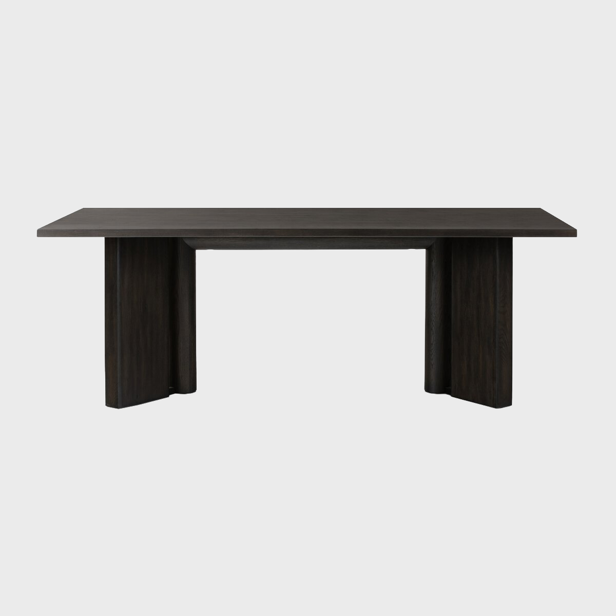 100" Huxley Dining Table Smoked Black Veneer