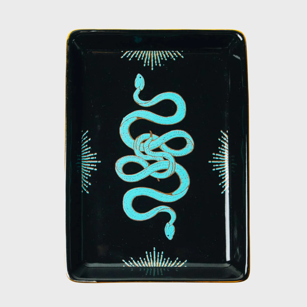 Golden Age Serpent Ceramic Tray