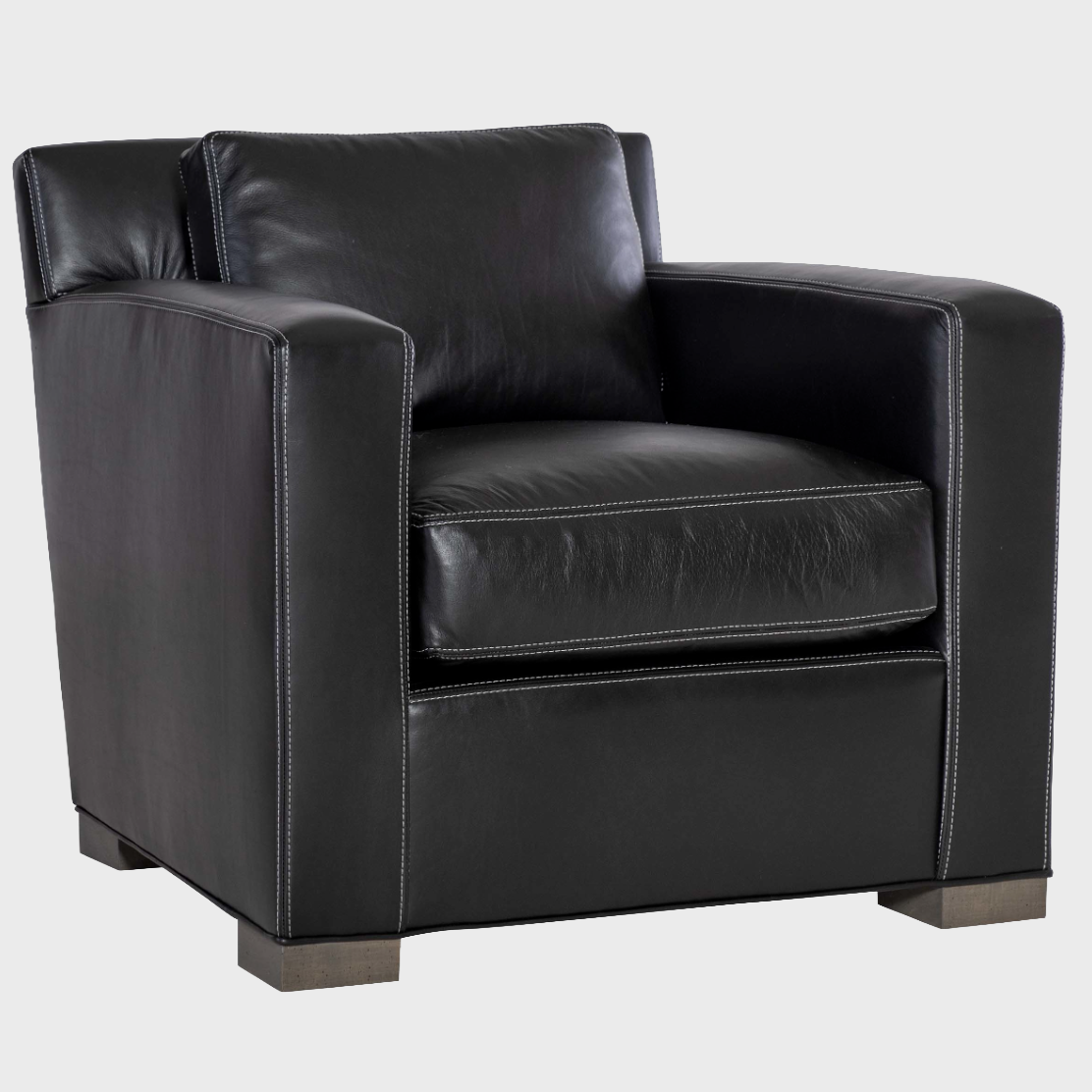 Leather Chair - Raven Charcoal