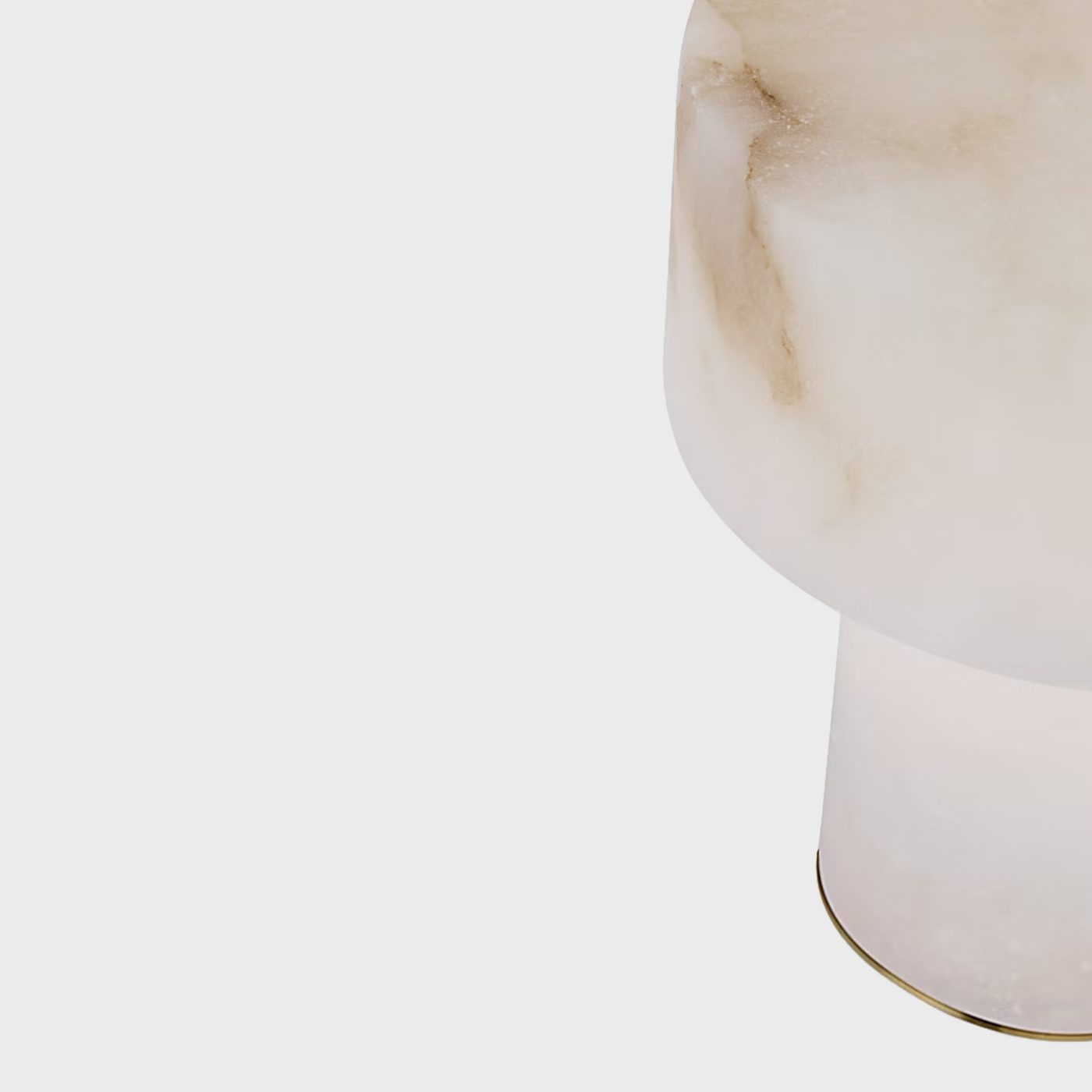 Una Rechargeable Accent Lamp in Alabaster