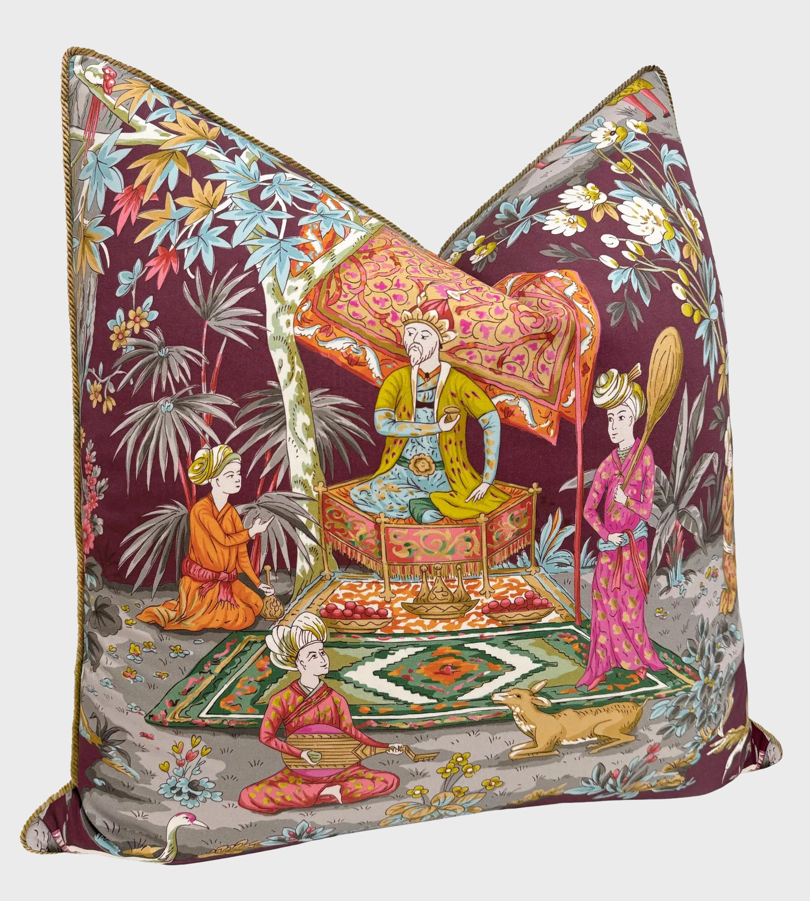 Lodi Garden Pillow in Plum