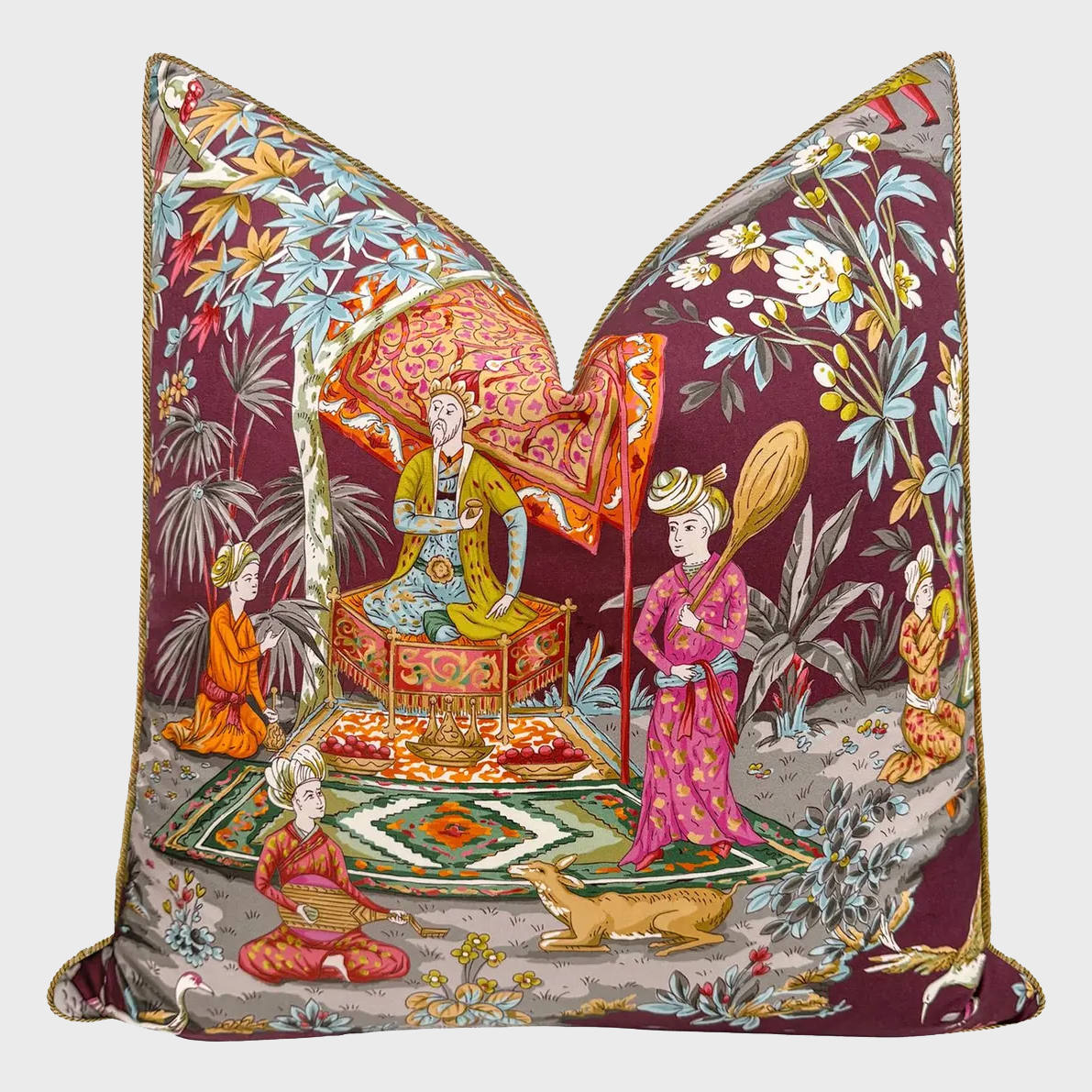 Lodi Garden Pillow in Plum