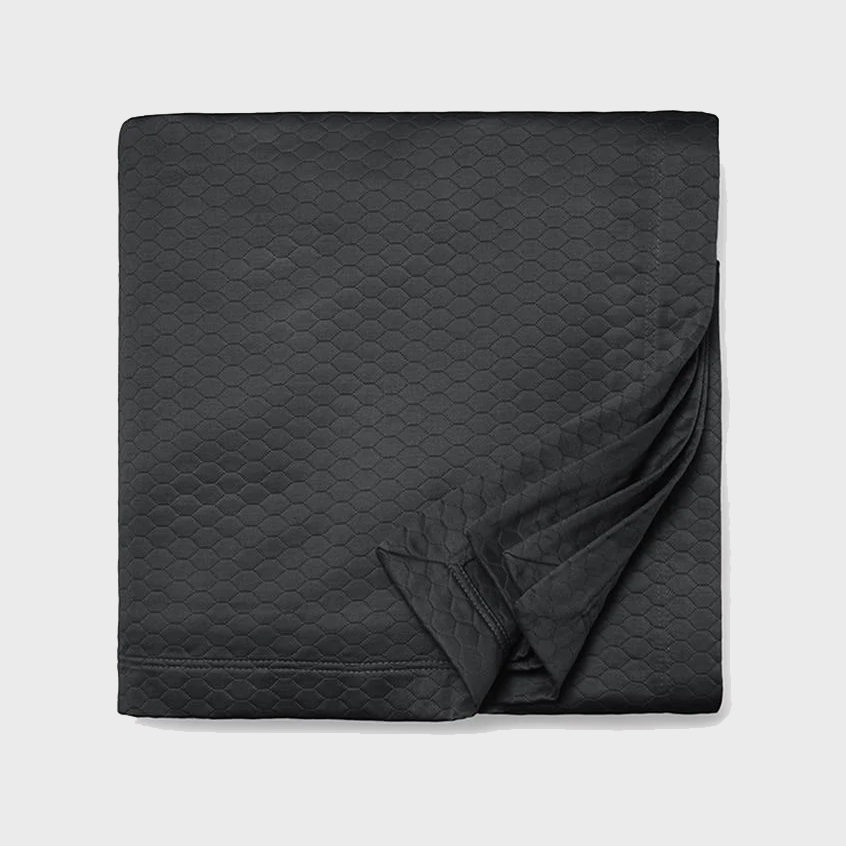 Favo Coverlet King Charcoal